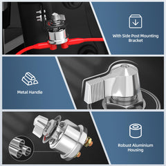 Joinfworld switch installed in RV battery bay showing easy isolation