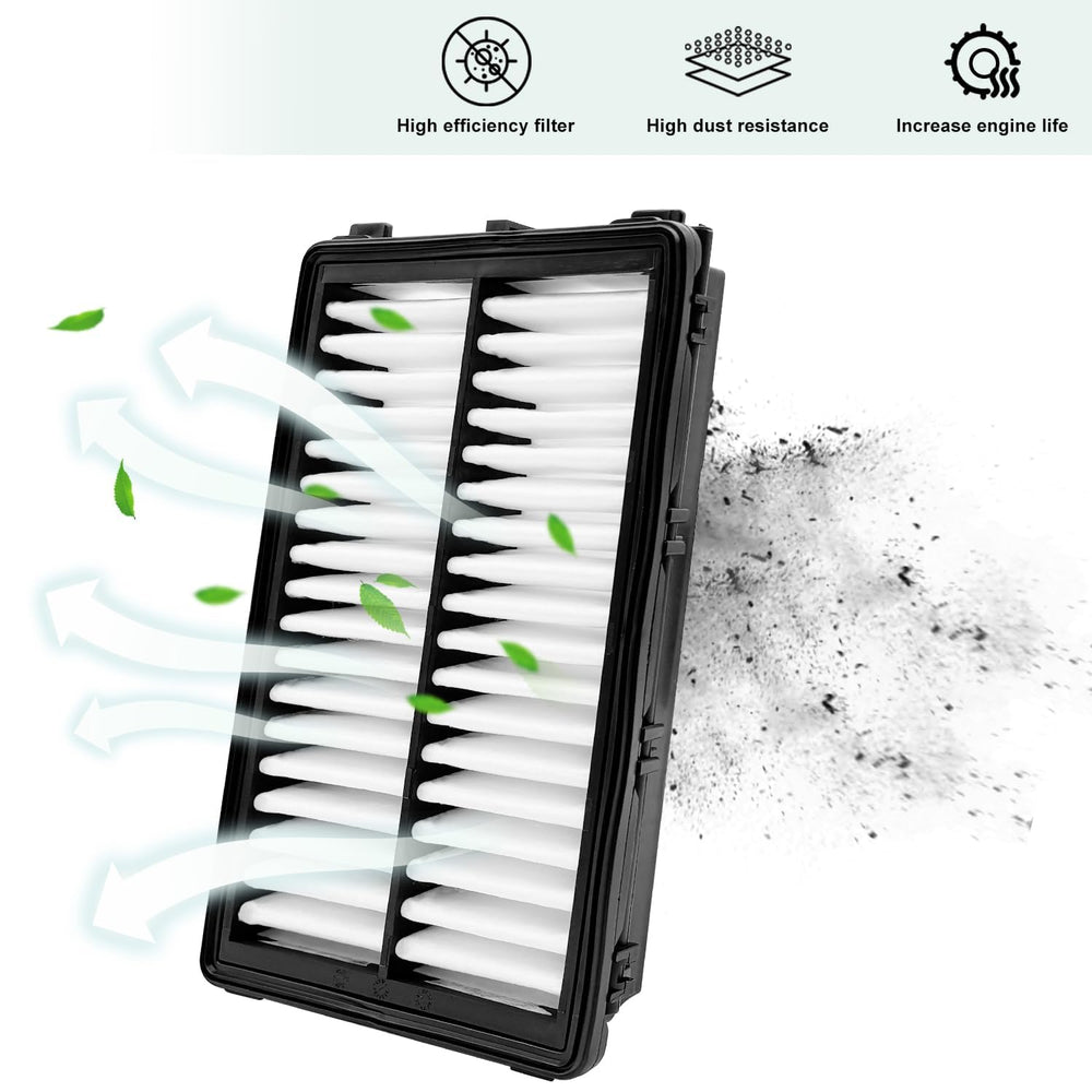 JOJOMARK engine air filter fitted in engine bay illustrating secure placement and engine protection