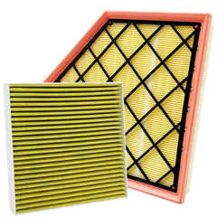 JOJOMARK front packaging showing both cabin and engine filters and clear fitment info