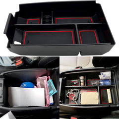 JOJOMARK front view of center console tray showing clean organized storage
