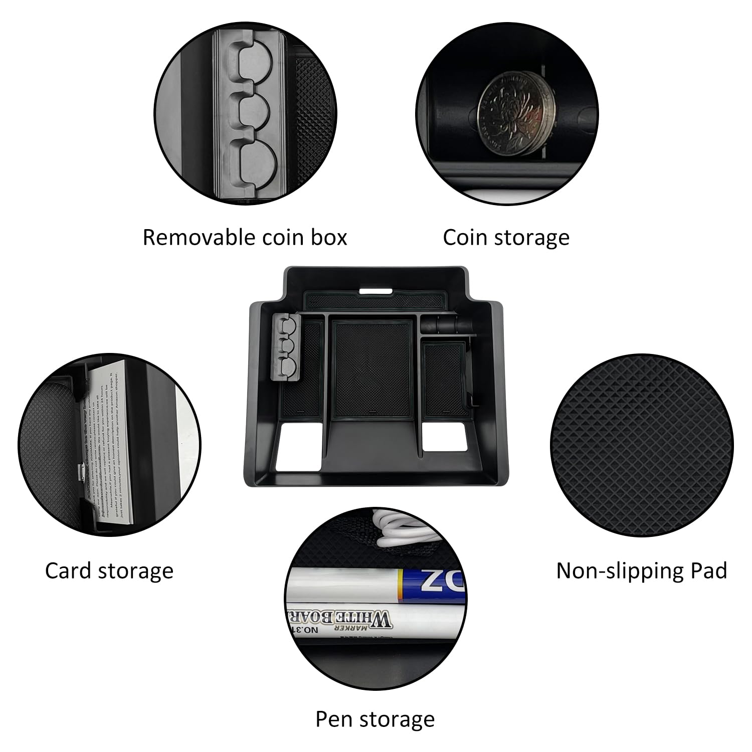 JOJOMARK organizer beside phone and keys to show scale and capacity