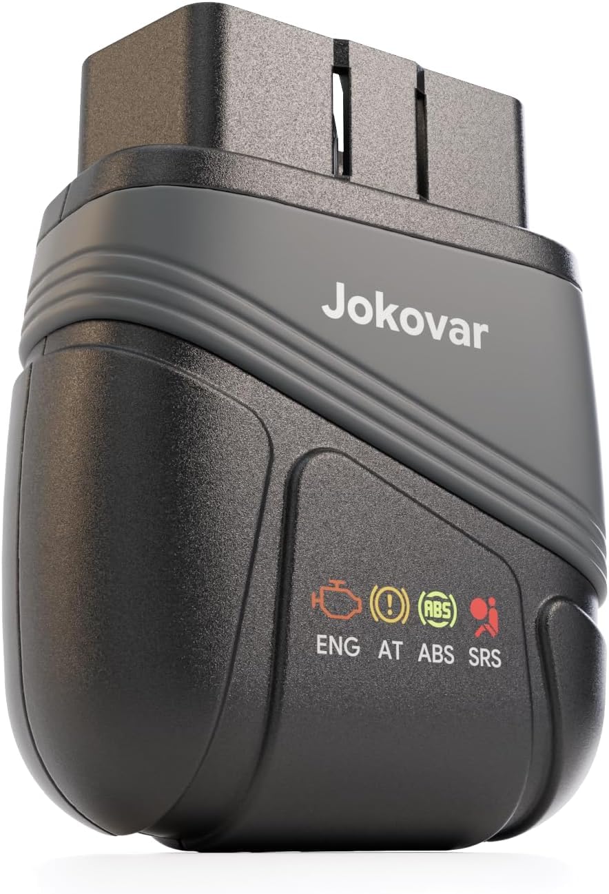 Jokovar front view plugged into vehicle connector showing quick installation benefit