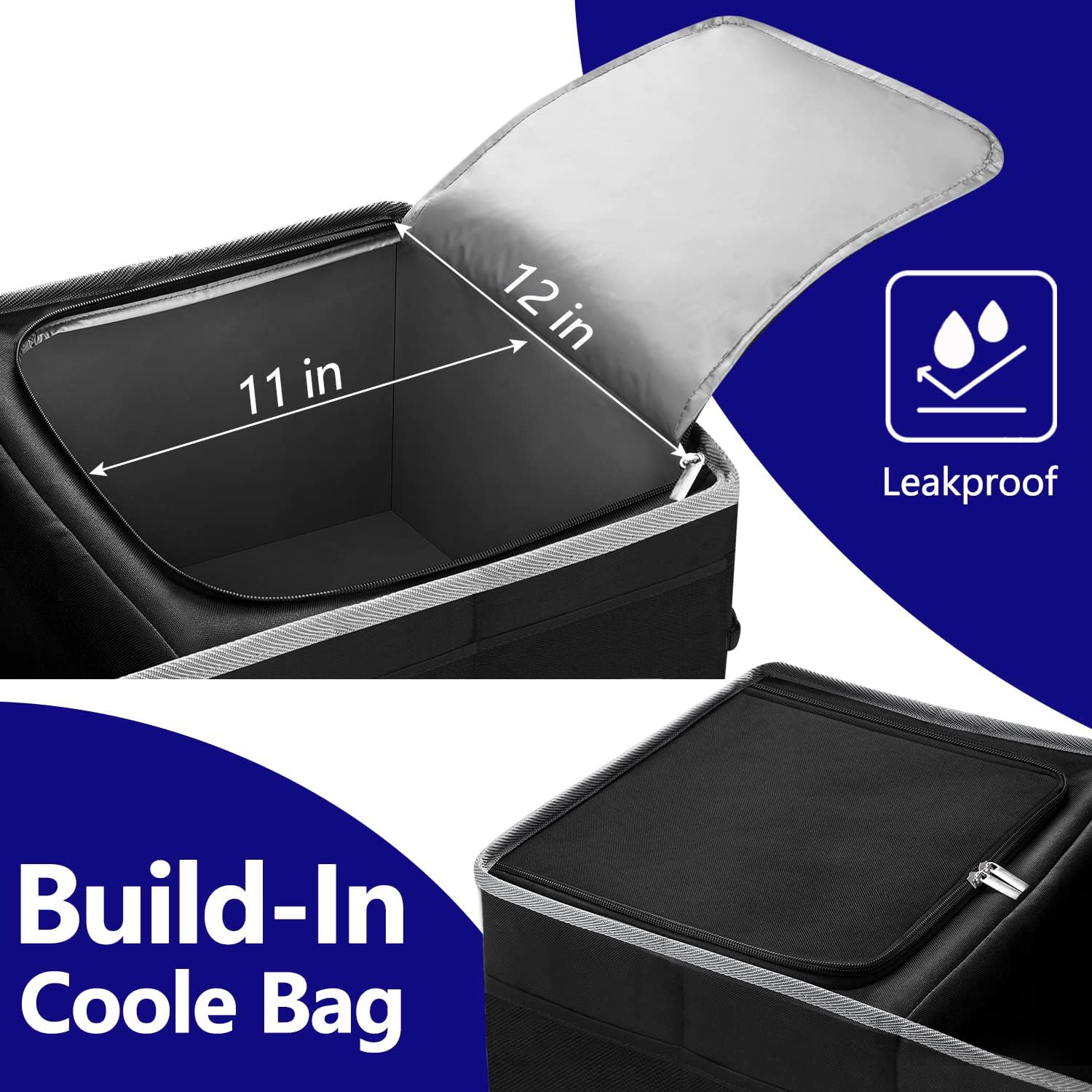Jorindes open insulated cooler compartment keeping drinks cold and spill-free