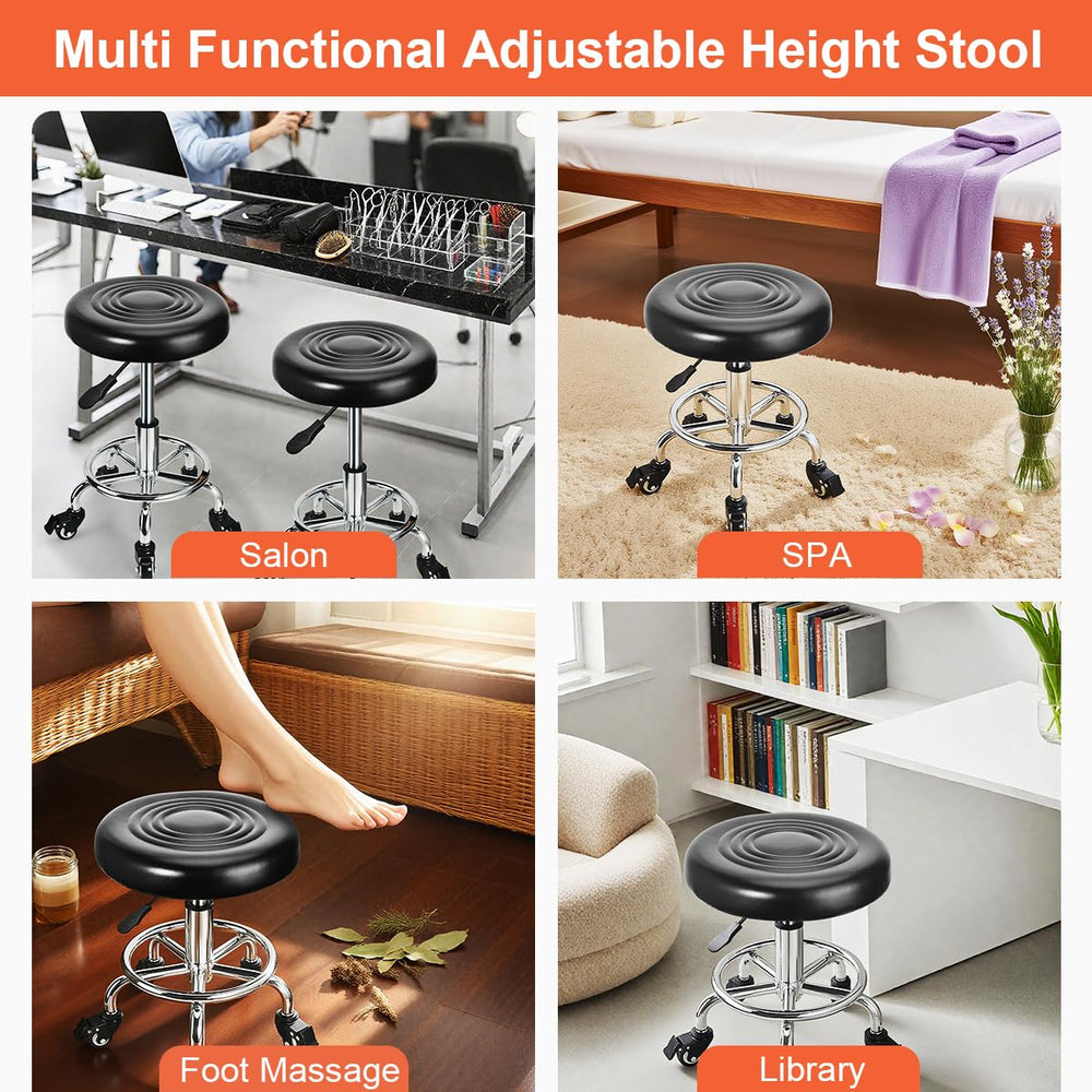 JOSTZHXIN stool in a salon scene demonstrating compact versatile seating
