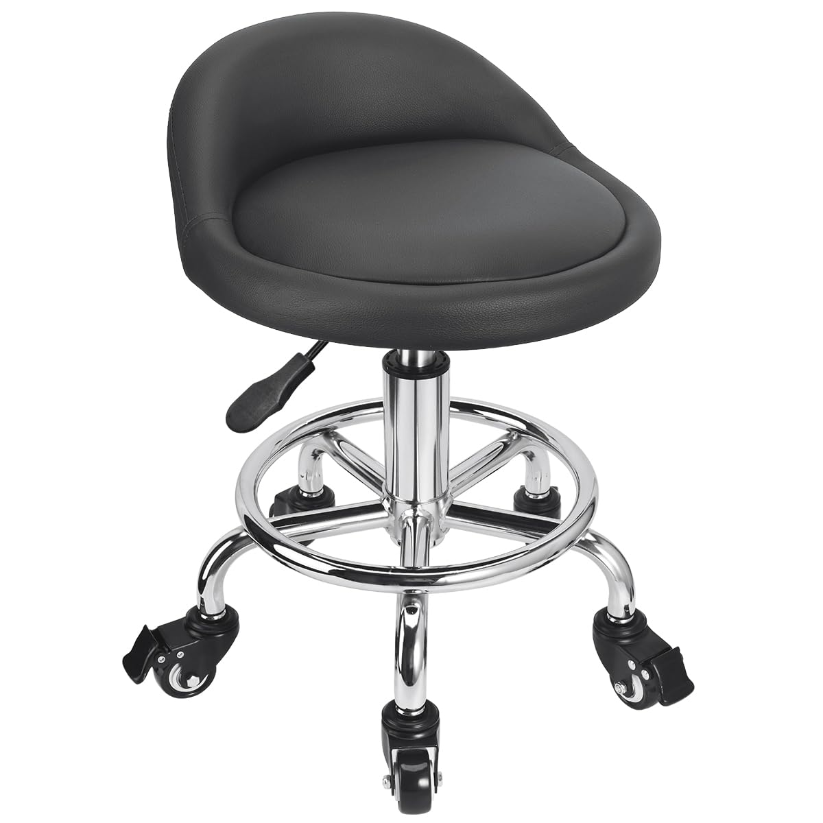 JOSTZHXIN Style 4 front view showing compact low rolling stool and mobility benefits