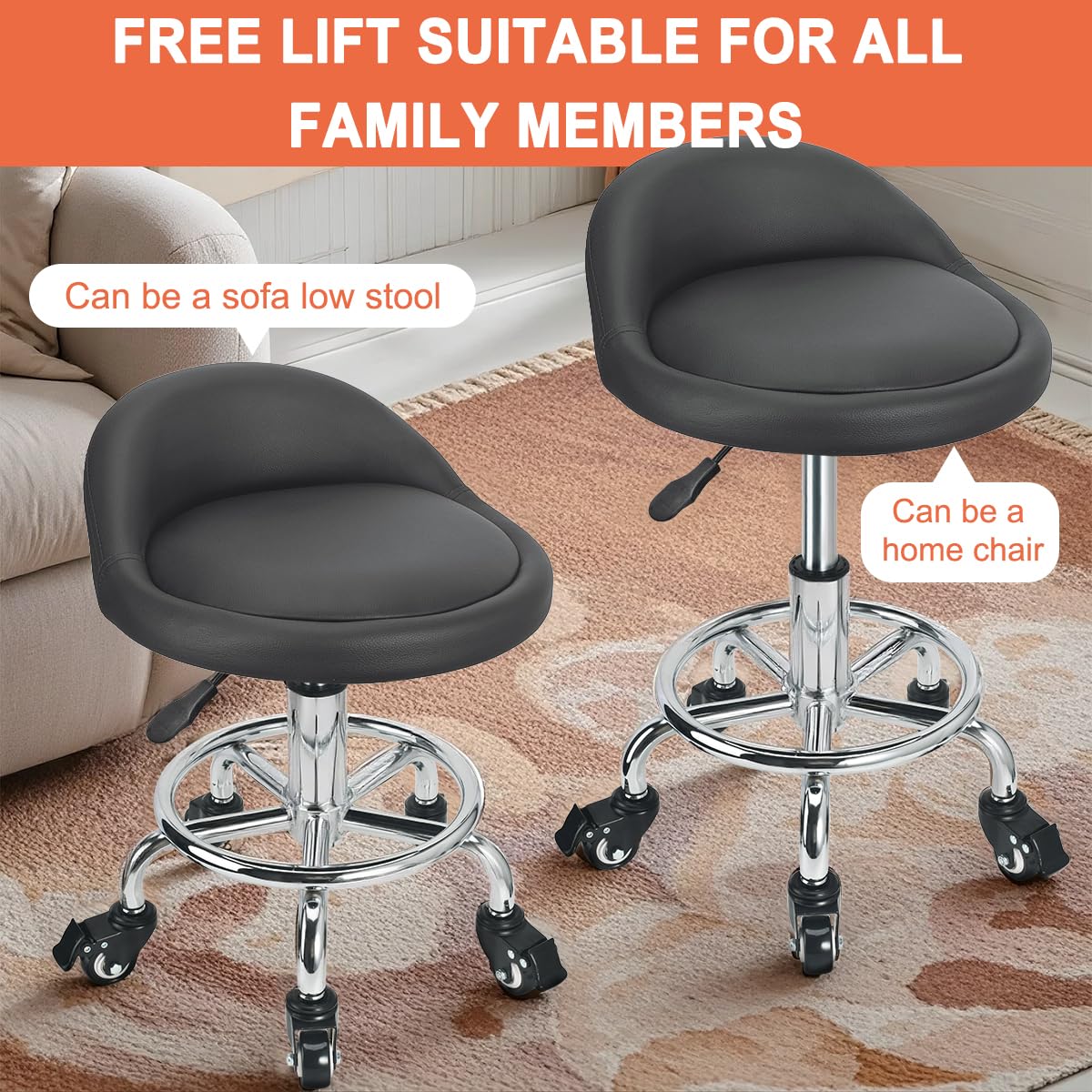 JOSTZHXIN Style 4 seat closeup showing PU leather and comfortable dense foam