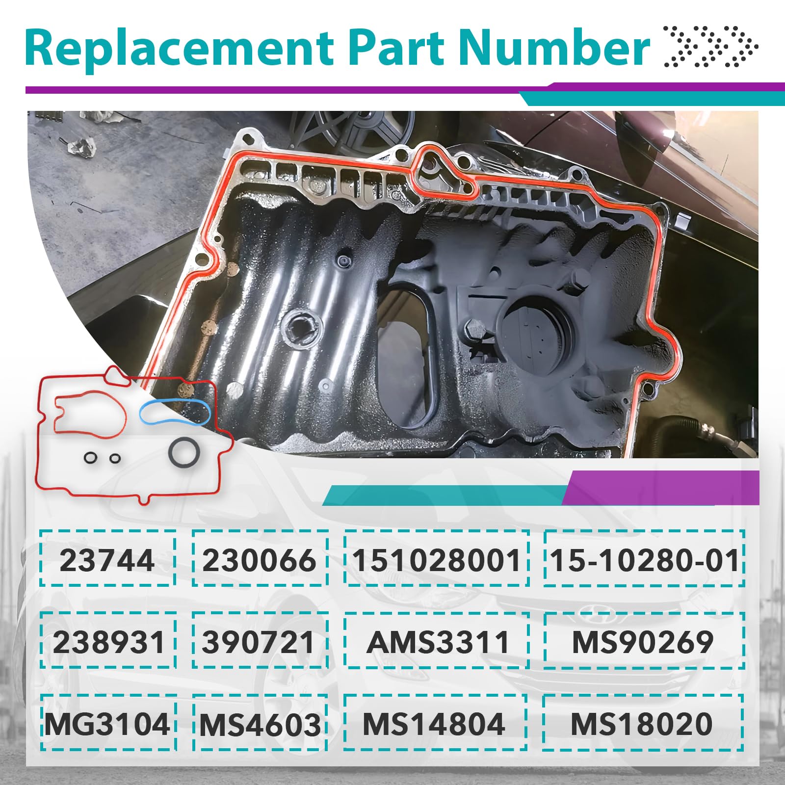 Joworthy gasket installed on Chevy intake plenum demonstrating proper fit and restored seal