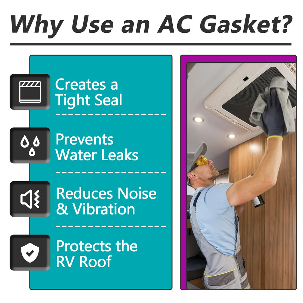Joworthy RC gasket installed while RV parked illustrating vibration reduction and quieter cabin