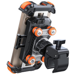 JOYROOM front view showing orange mount and secure fit benefit