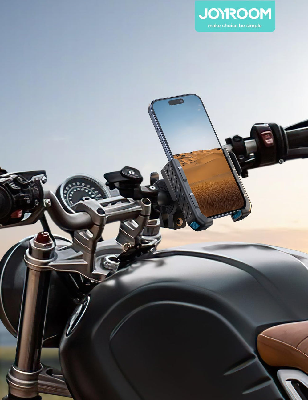 JOYROOM next to smartphone showing fit for 4.7–7 inch devices and versatility