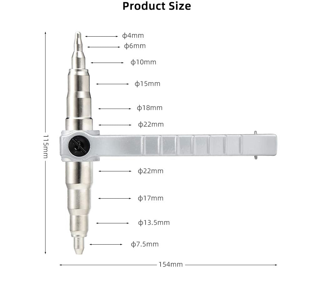 JoyTube tool beside ruler for scale to confirm compact portable size