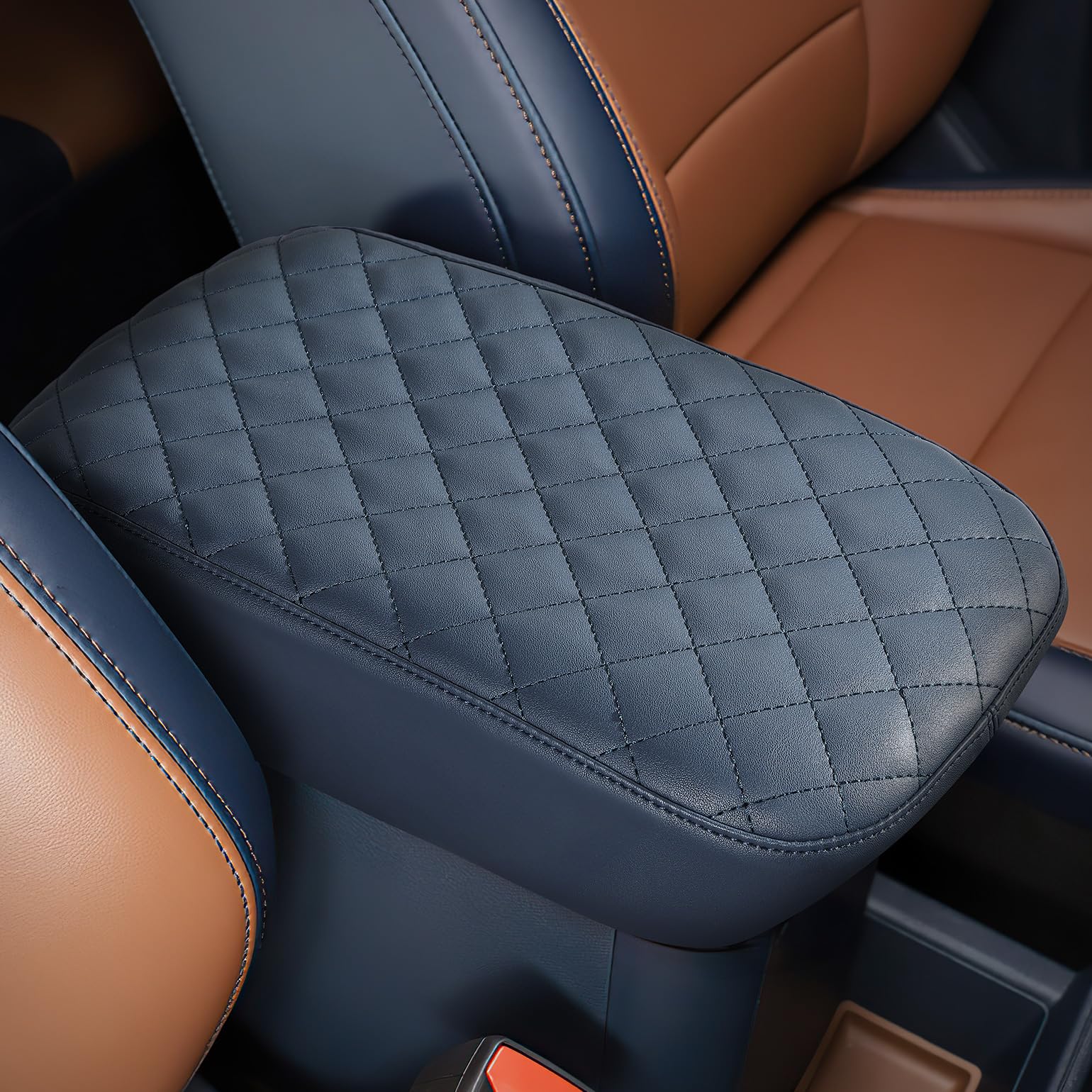 JOYTUTUS front view showing dark blue console cover and enhanced interior look
