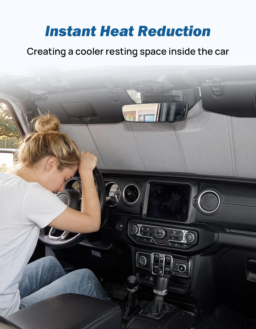 JOYTUTUS snug fit against Jeep windshield profile preventing gaps