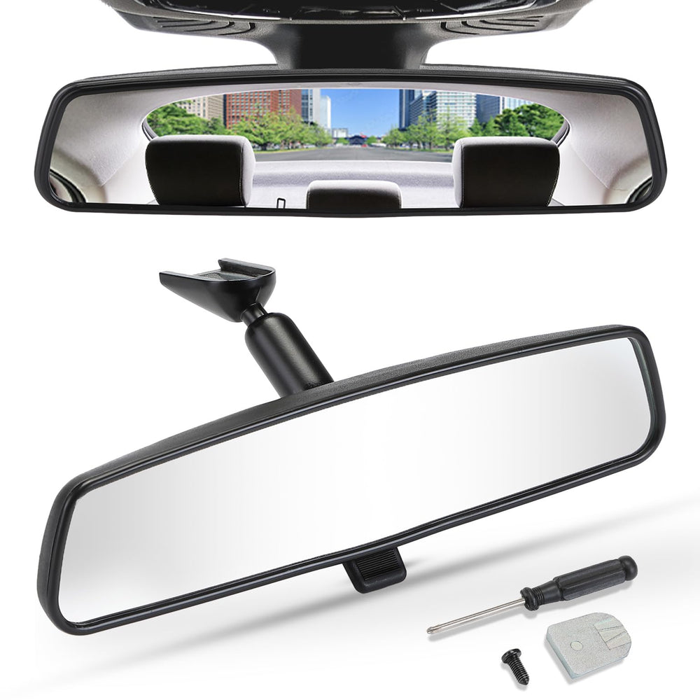 JOYTUTUS front view mirror showing wide 10.6-inch field of view and clearer sightlines