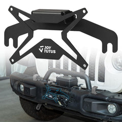 JOYTUTUS front view mounted on bumper showing clean winch concealment benefit
