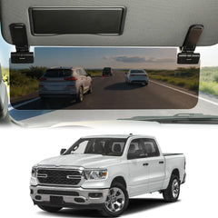 JOYTUTUS front view of visor extender showing full coverage and benefit