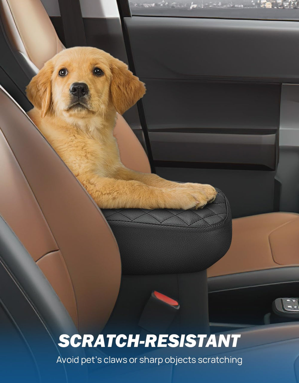 JOYTUTUS driver resting elbow on cover for added driving comfort