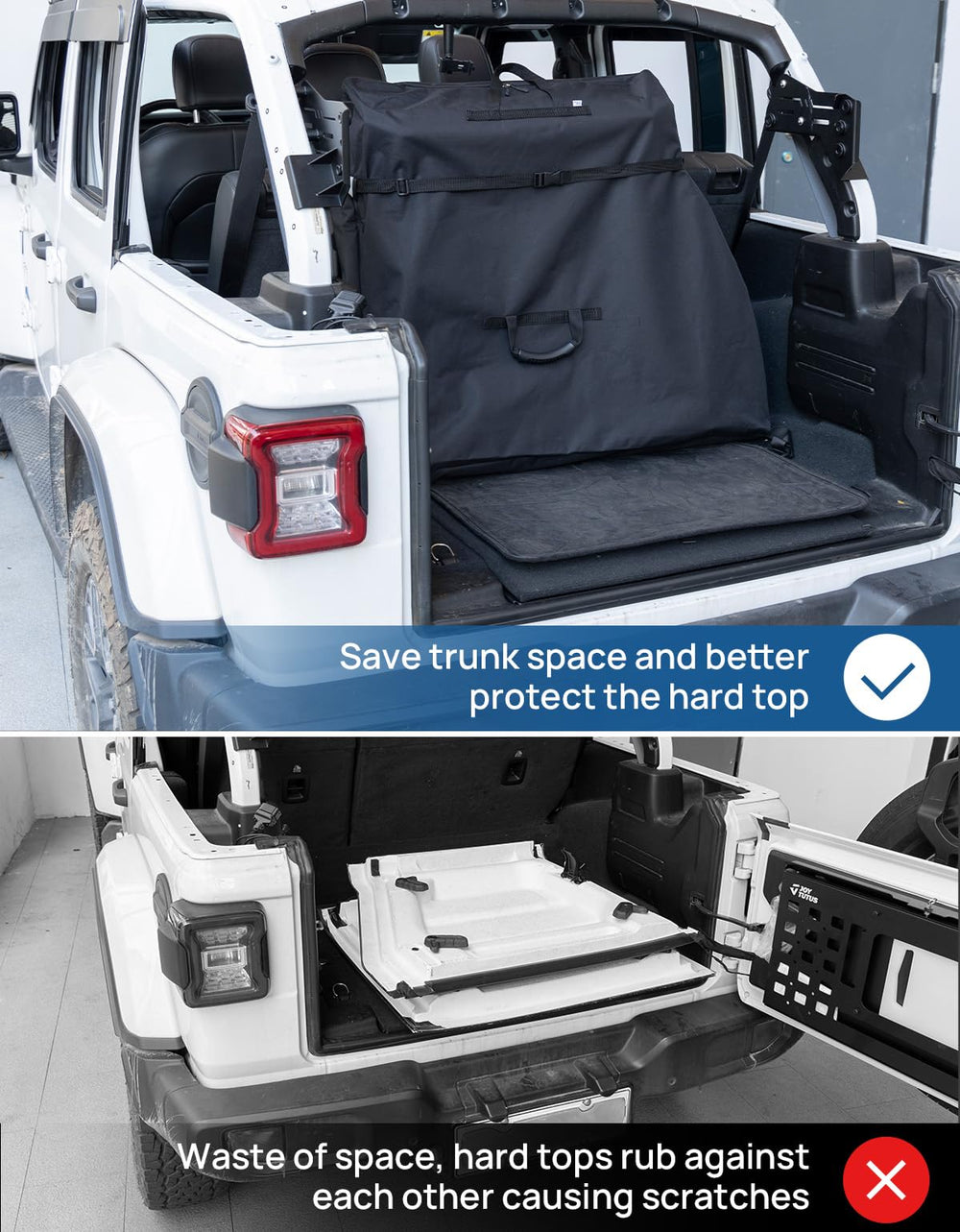 JOYTUTUS bag stored in vehicle trunk saving space and preventing scratches