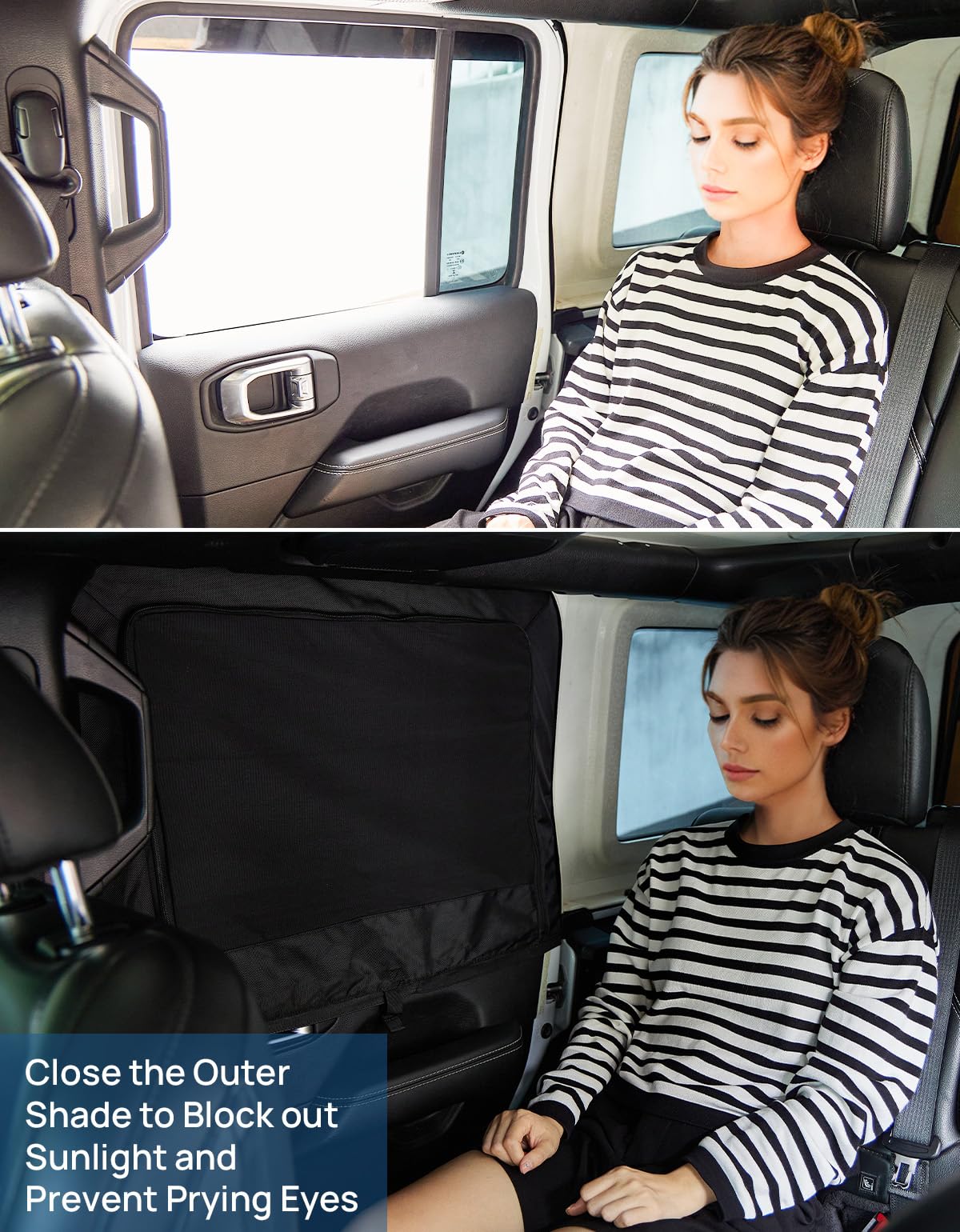 JOYTUTUS inner mesh with zipper detail for insect protection and easy access