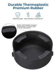 JOYTUTUS insert installed in console front demonstrating secure cup hold