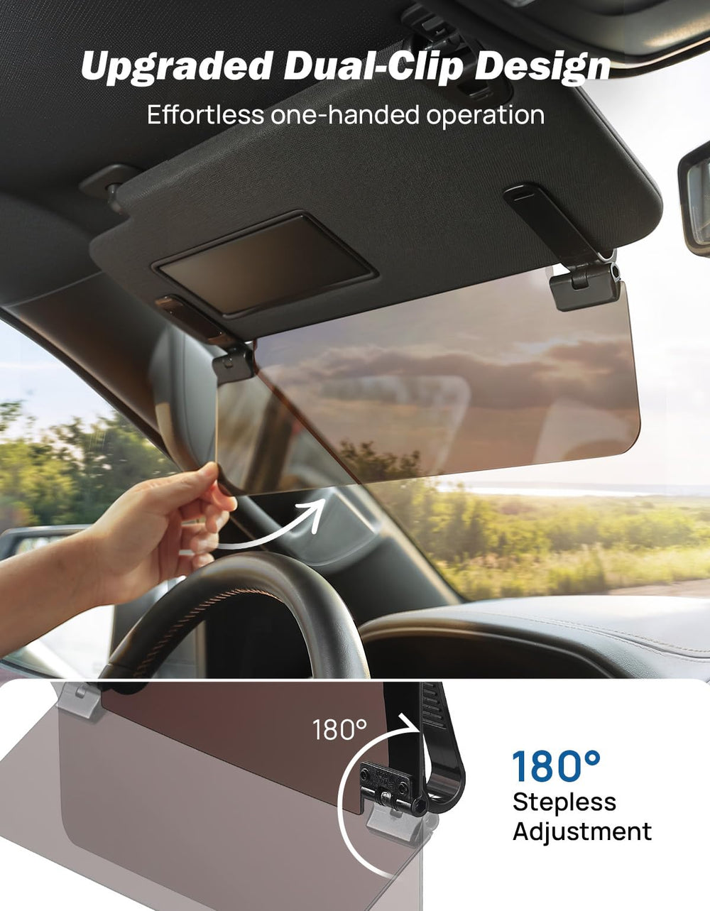 JOYTUTUS lifestyle driving scene demonstrating glare reduction and safer driving