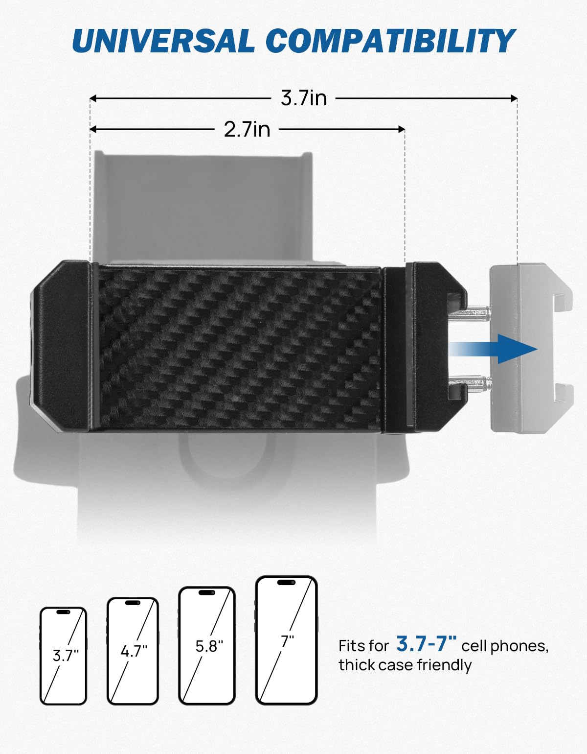 JOYTUTUS phone mounted rotated landscape for clear navigation view