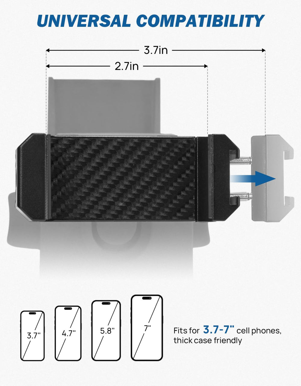 JOYTUTUS phone mounted rotated landscape for clear navigation view