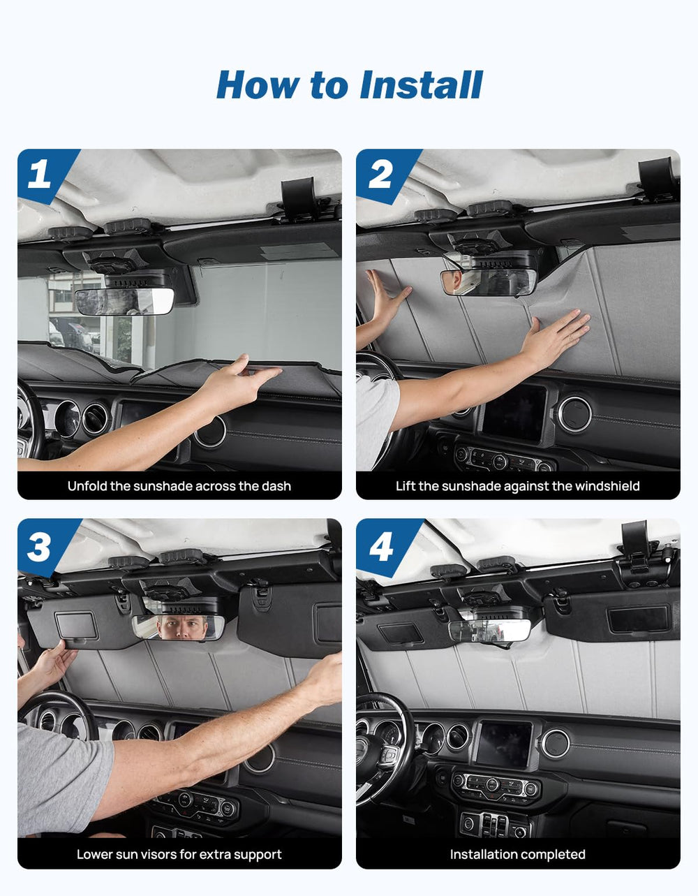 JOYTUTUS folded size shown beside steering wheel to illustrate scale