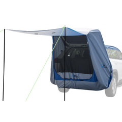 JOYTUTUS tent front view showing full roof cover and sheltering benefit