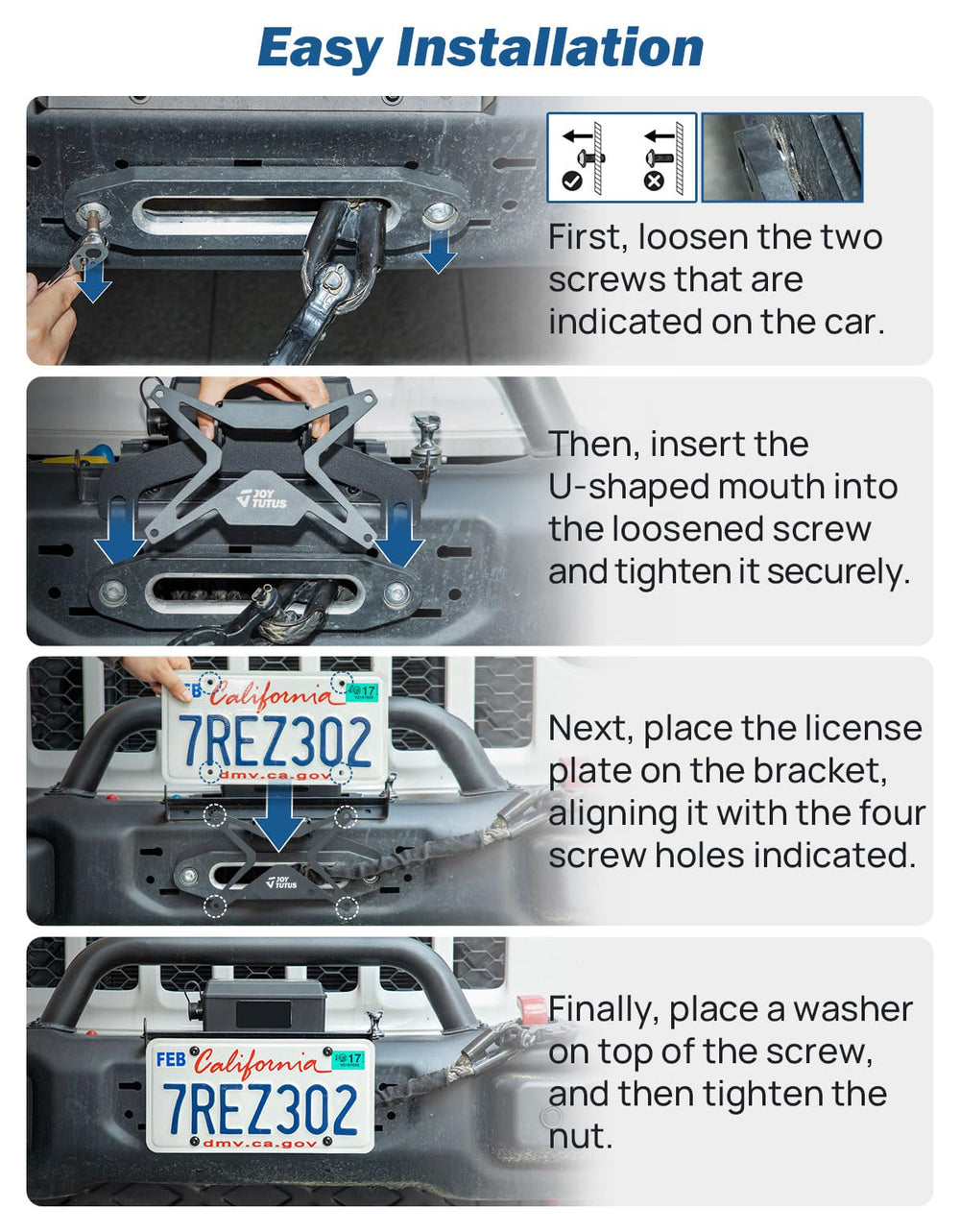 JOYTUTUS installed on pickup truck lifestyle shot improving front-end aesthetics