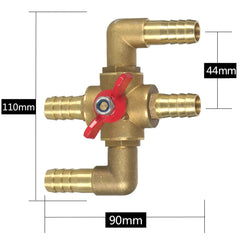 Joywayus close-up of 5/8-inch (16mm) barb showing secure hose fit and leak prevention benefit