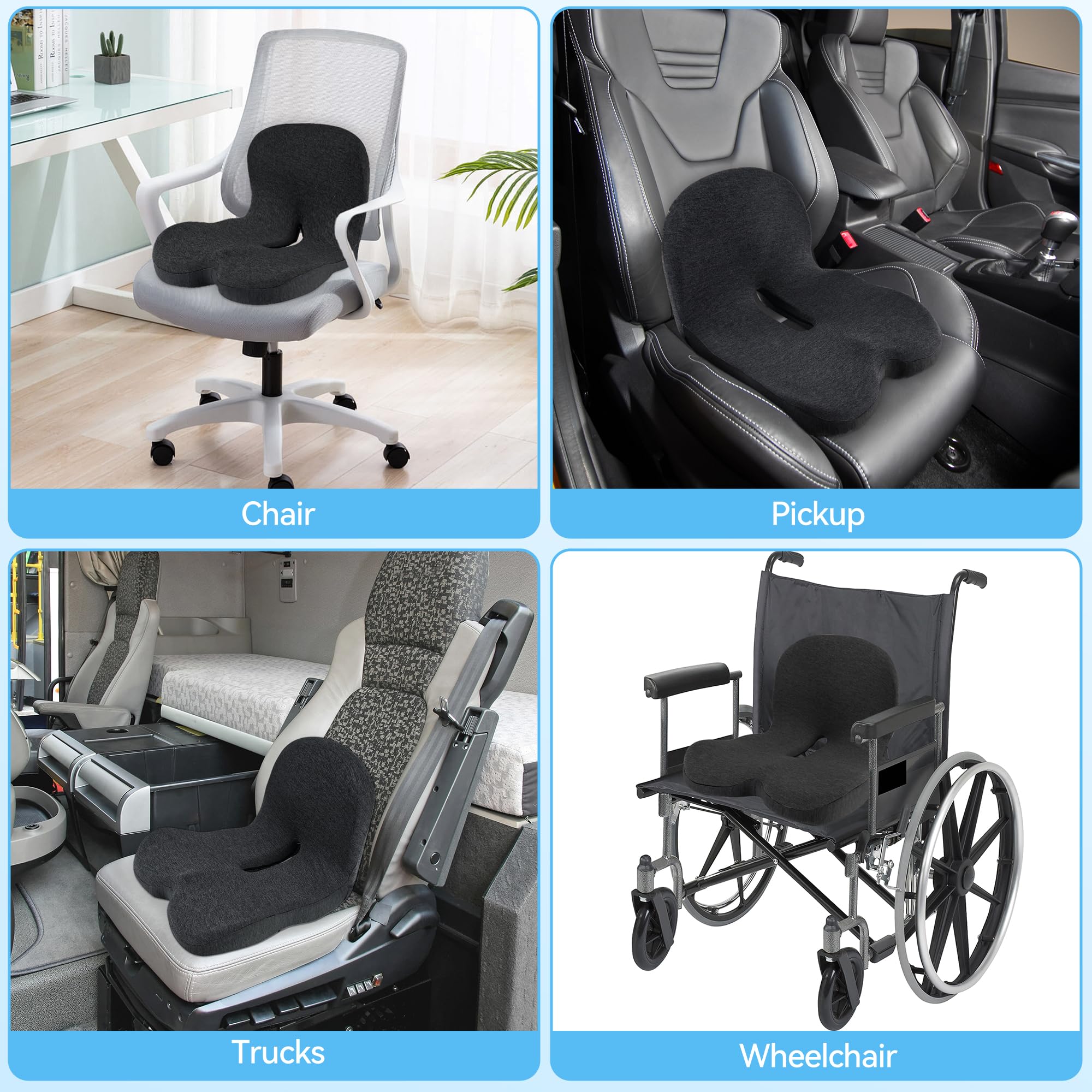 jpinlr installed in a truck seat for comfortable long drives