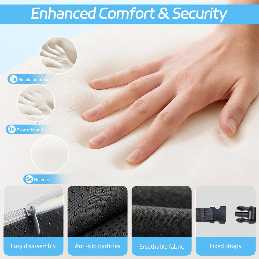 jpinlr rear strap clip fastened to seatback for secure placement