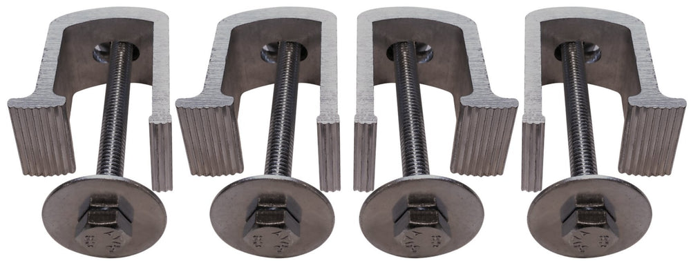 JQuad zinc-plated bolts and nyloc nuts layout showing durable hardware