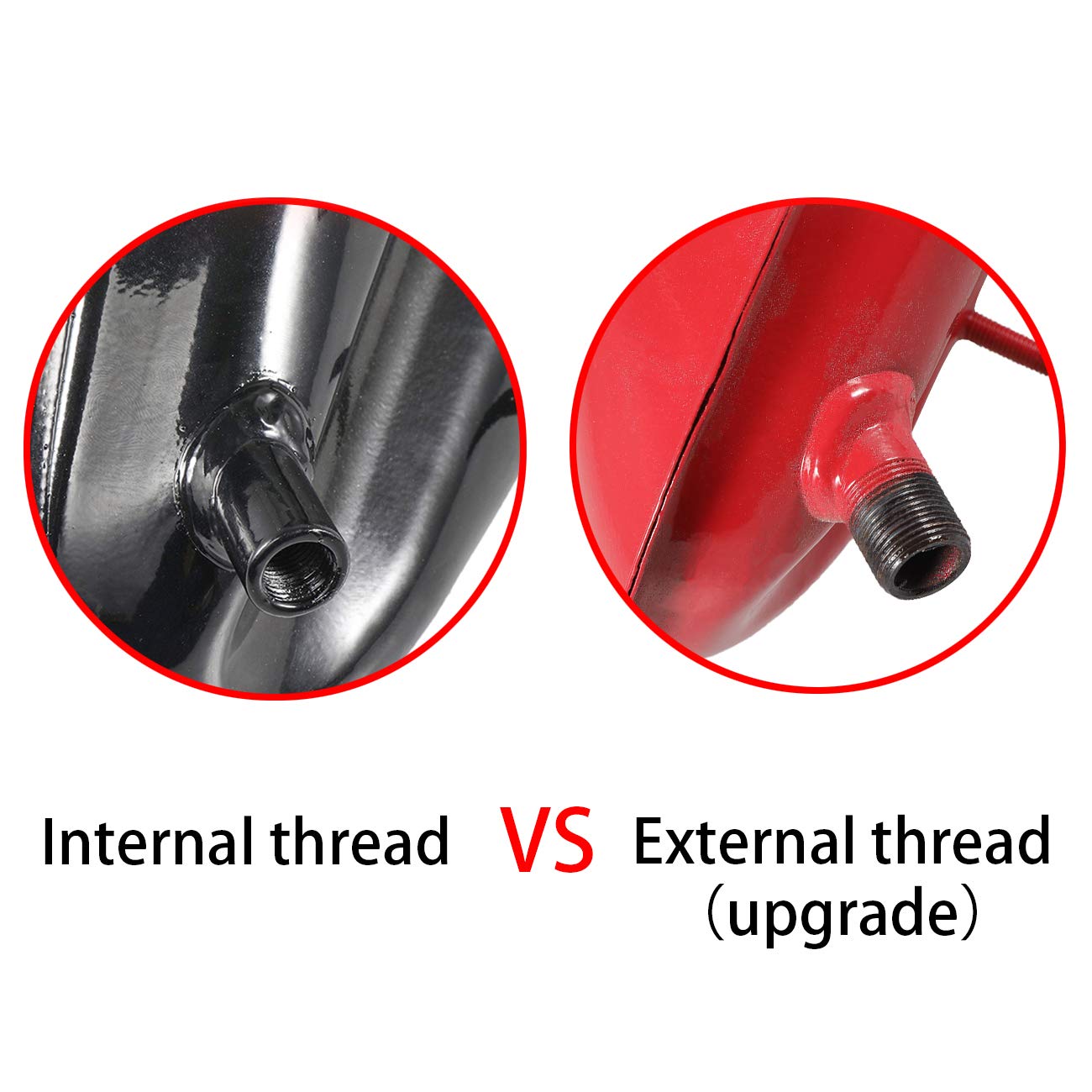 JRL UAUS fuel tank side profile highlighting slim shape and improved clearance