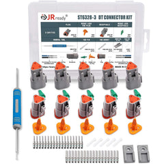 JRready DT 3-pin front view showing housings and secure fit benefit
