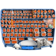JRready DT connector kit case open showing organized components and quick access