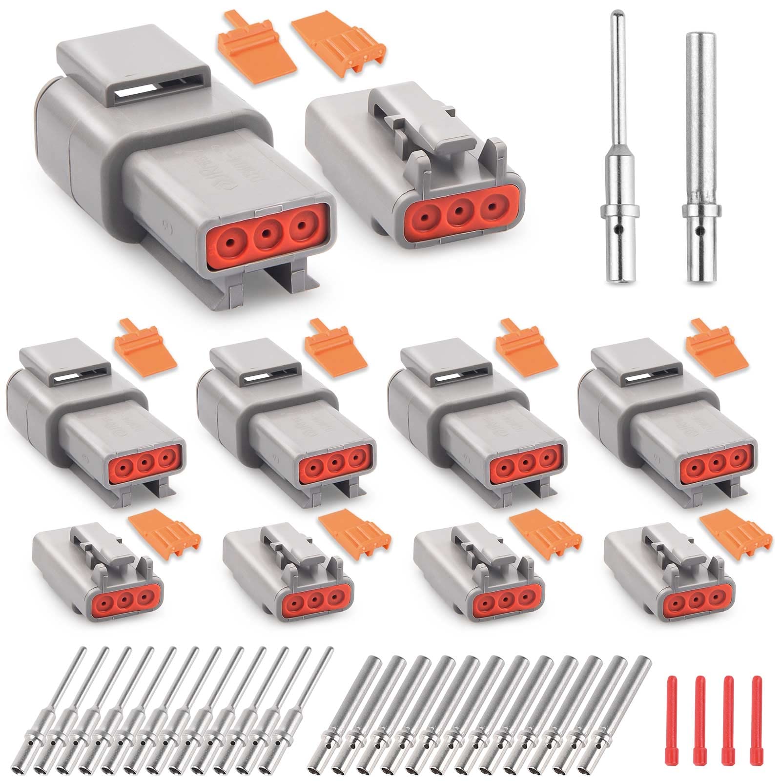 JRready front packaging showing complete 3-pin DTM kit and benefits