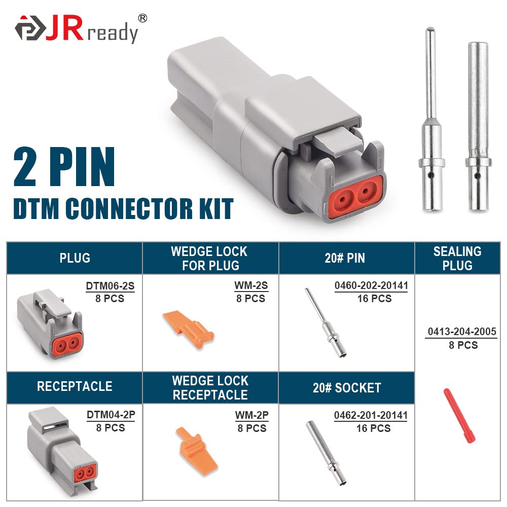 JRready close-up of solid size-20 contact showing crimp surface and conductive finish for durability