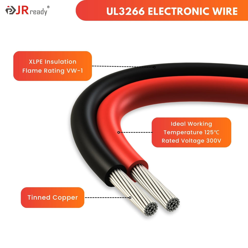 JRready beside ruler showing 15cm pigtail length and compact space-saving benefit