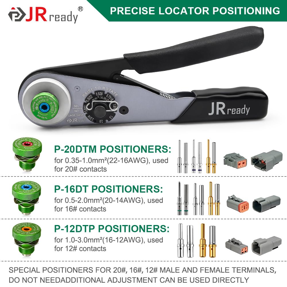 JRready installed crimp on Deutsch contact demonstrating secure mechanical hold