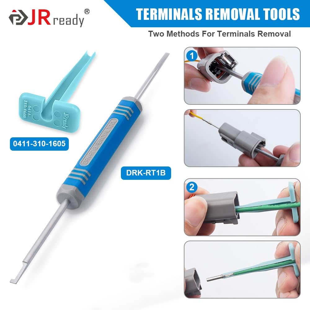 JRready kit in use on a workbench during automotive wiring installation