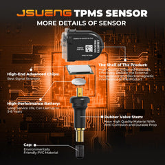 Jsueng sensor label with OE numbers visible for quick compatibility confirmation