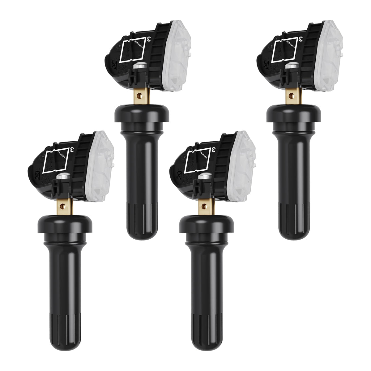 Jsueng TPMS sensor front view showing compact OE-compatible design for reliable pressure readings