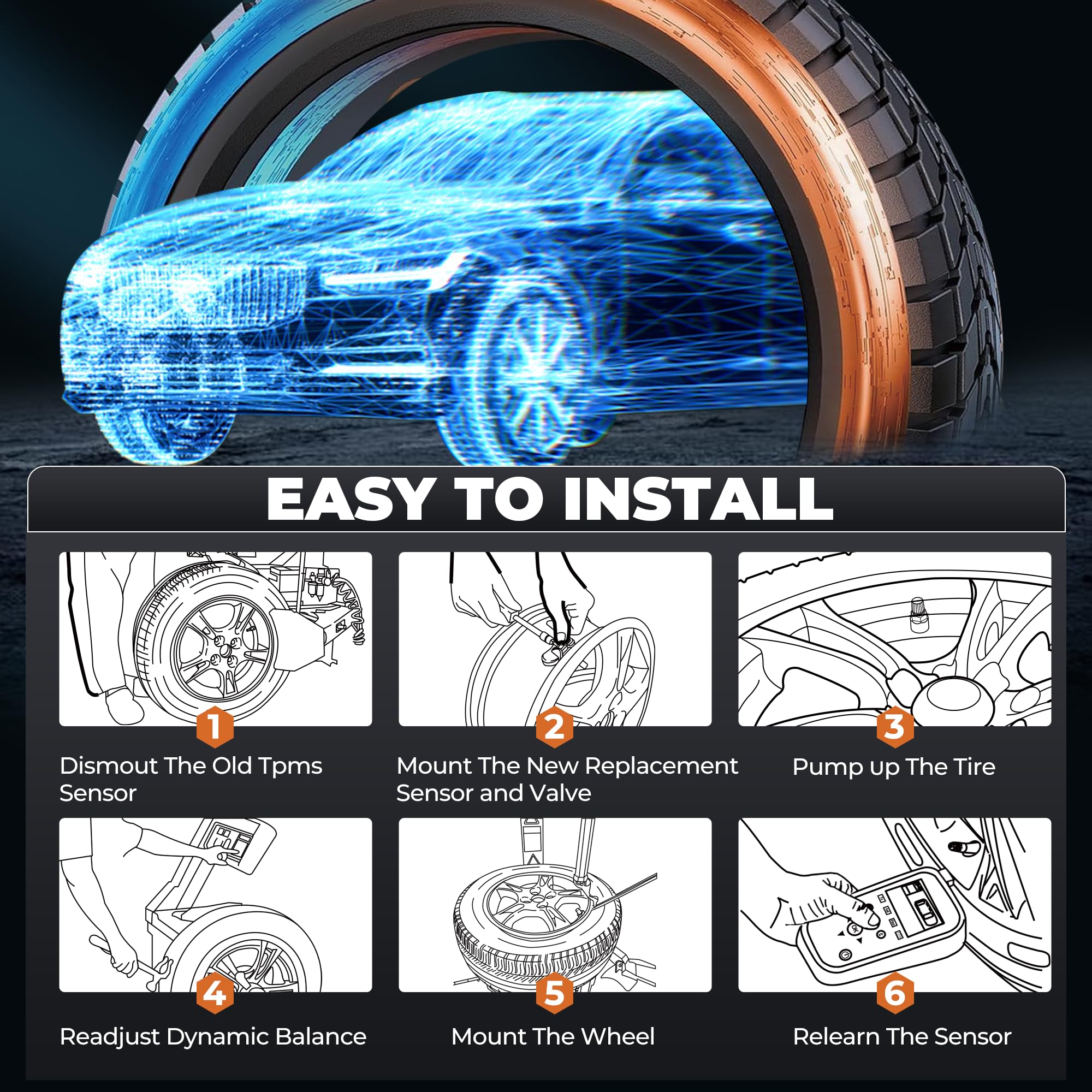 Jsueng sensor being installed in a garage showing professional-ready fit and workflow
