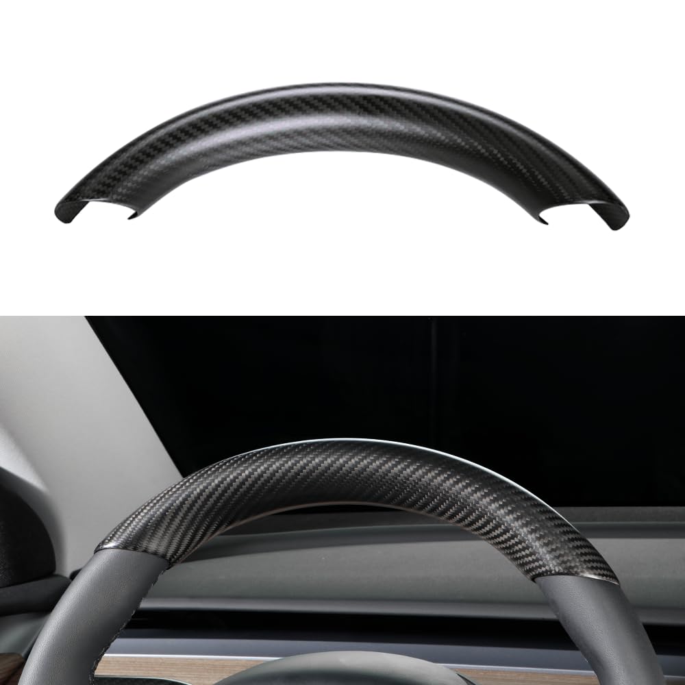 JSWAN front view on steering wheel showing protected upper trim and premium look
