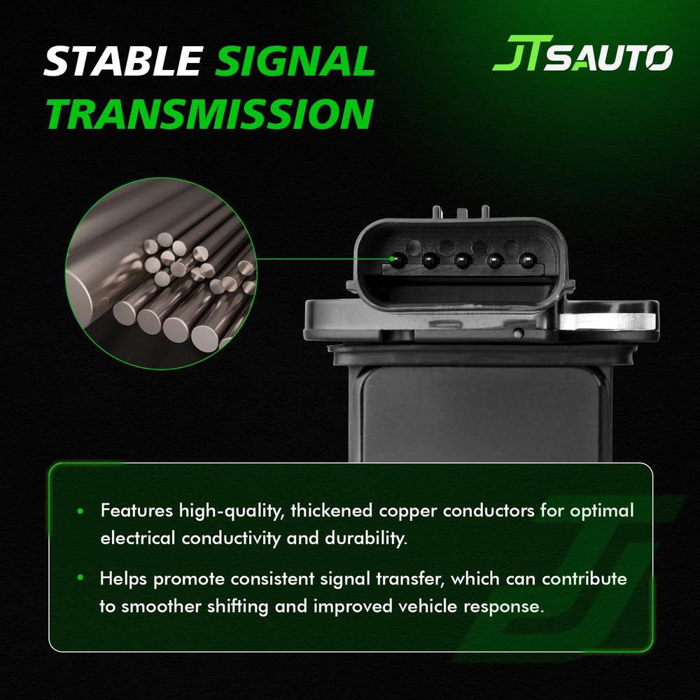 JTSAUTO installed MAF sensor in engine bay demonstrating proper placement benefit