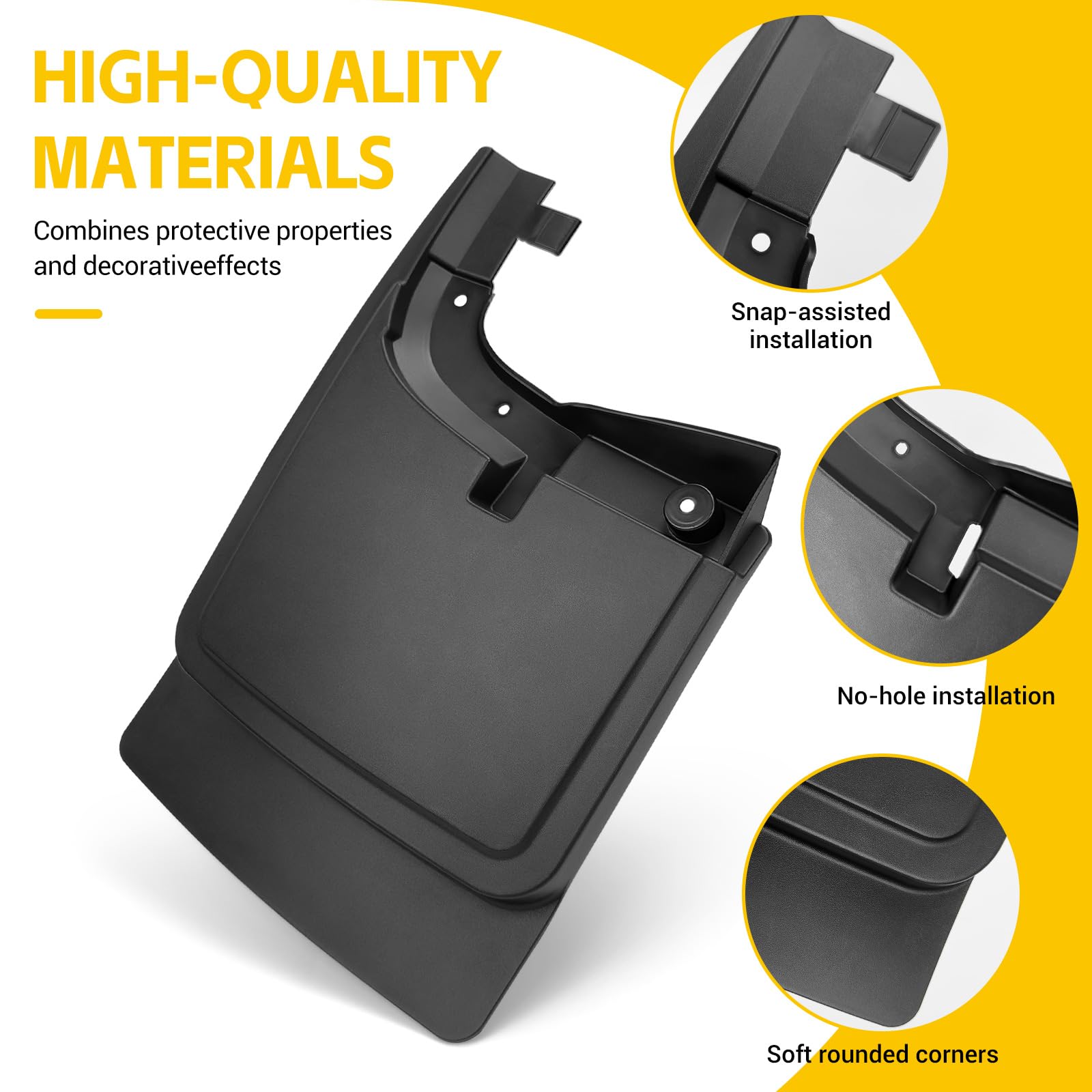 JTYZSM mud flap next to ruler showing size and exact fit benefit