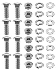 JUFWKO packaged 32-piece bumper bolt kit showing complete hardware set and organized layout
