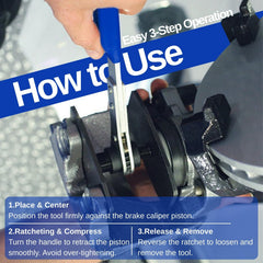 JUNYAOHSU heavy-duty caliper hooks securing a rotor to prevent movement for safer work